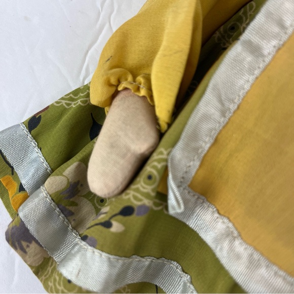 Vintage German celluloid doll-cotton dress-apron - Picture 6 of 13